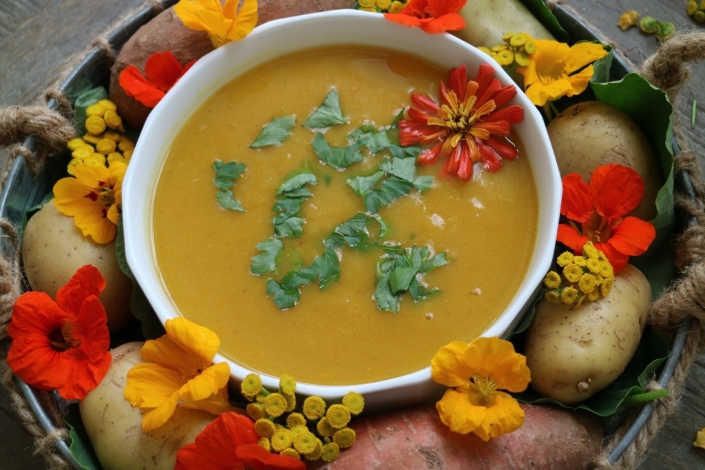 Read more about the article Kartoffel-Süßkartoffelsuppe
