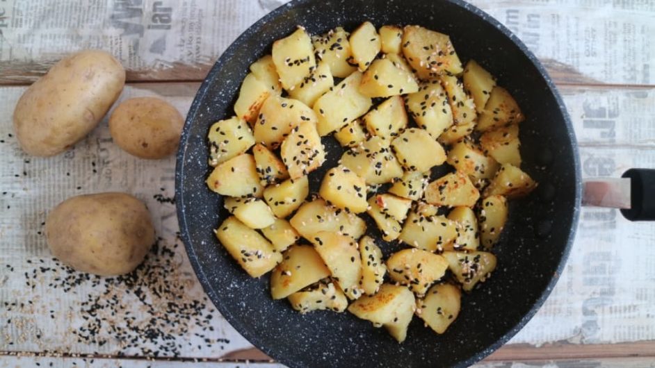 Sesam-Kartoffeln – Pflanzliche Ernährung